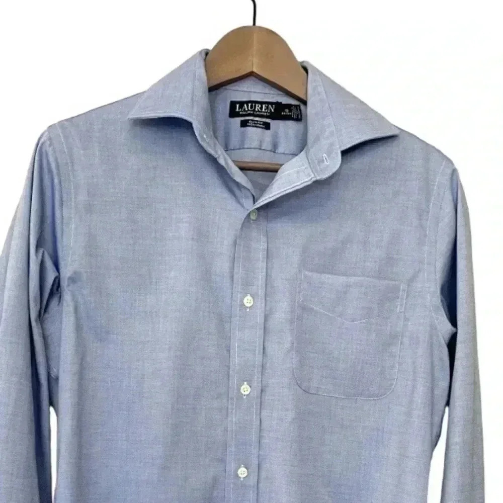 Ralph Lauren Black Label slim fit, no iron button down shirt 32/33